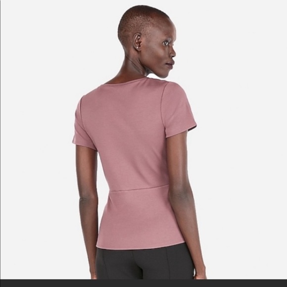 Large Purple Blouse with Knot by Express - Picture 2 of 8